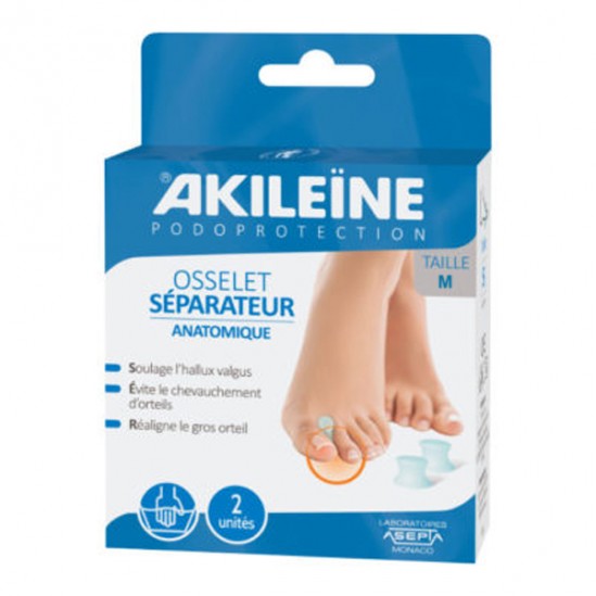 Asepta akileïne osselet séparateur anatomique taille M 2 unité Asepta akileïne osselet séparateur anatomique taille M 2 unité