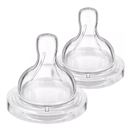 Philips avent 2 tétines anti-colic nouveau-né 0 mois et + Philips avent 2 tétines anti-colic nouveau-né 0 mois et +