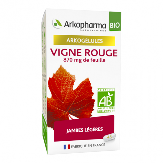 Arkopharma arkogélules bio vigne rouge 45 gélules Arkopharma arkogélules bio vigne rouge 45 gélules