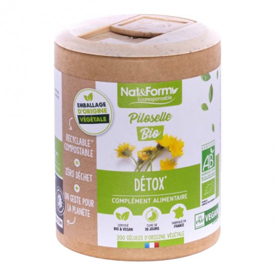Nat&form piloselle bio format éco 200 gélules Nat&form piloselle bio format éco 200 gélules