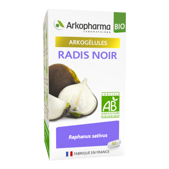 Arkopharma arkogélules bio radis noir 40 gélules Arkopharma arkogélules bio radis noir 40 gélules