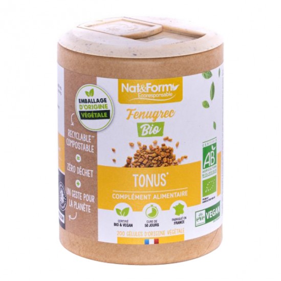 Nat&form fenugrec bio format éco 200 gélules Nat&form fenugrec bio format éco 200 gélules
