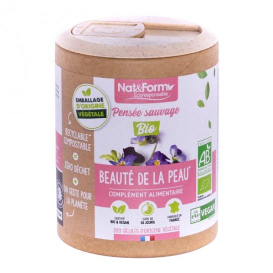 Nat&form pensé sauvage bio format éco 200 gélules Nat&form pensé sauvage bio format éco 200 gélules