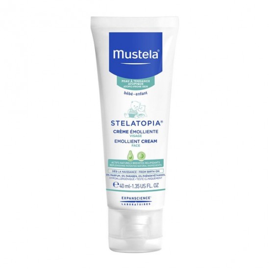 Mustela stelatopia crème émolliente visage 40ml Mustela stelatopia crème émolliente visage 40ml