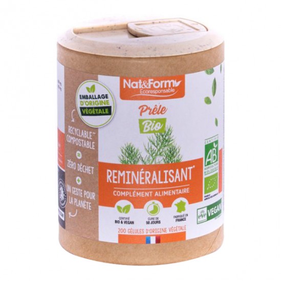 Nat&form prêle bio format éco 200 gélules Nat&form prêle bio format éco 200 gélules