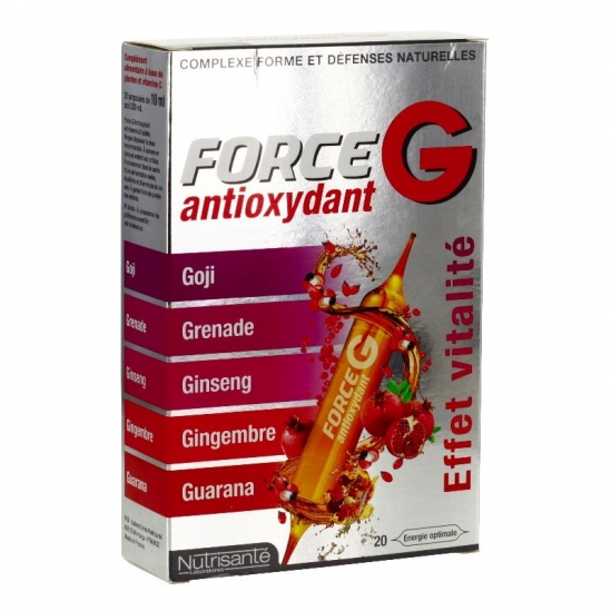 Nutrisanté Force G Antioxydant 20 ampoules