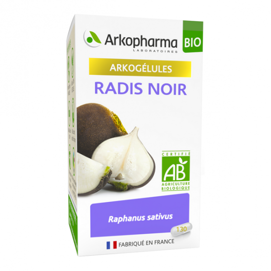 Arkopharma arkogélules radis noir bio 130 gélules Arkopharma arkogélules radis noir bio 130 gélules