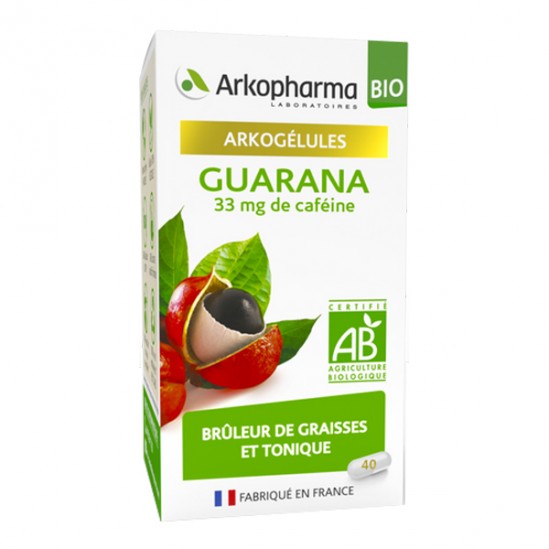 Arkopharma arkogélules bio guarana 40 gélules Arkopharma arkogélules bio guarana 40 gélules