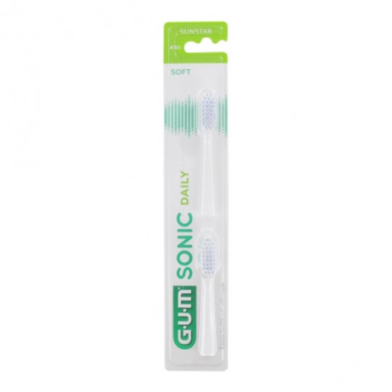 Gum recharges sonic daily brosse à dents blanc Gum recharges sonic daily brosse à dents blanc