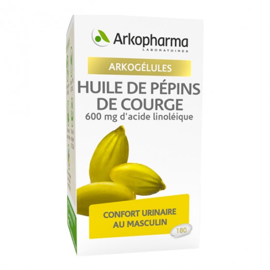 Arkopharma arkogélules huile de pépins de courge 180 capsules Arkopharma arkogélules huile de pépins de courge 180 capsules