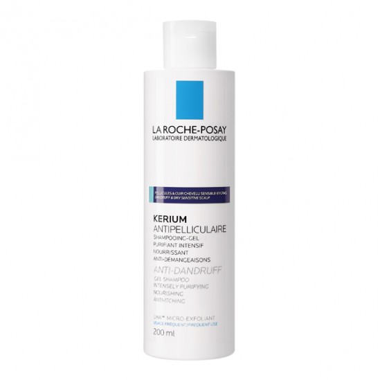 La Roche Posay kerium shampoing pellicules grasses 200ml La Roche Posay kerium shampoing pellicules grasses 200ml