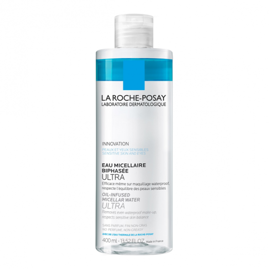 Roche posay eau micellaire ultra biphasée 400ml Roche posay eau micellaire ultra biphasée 400ml