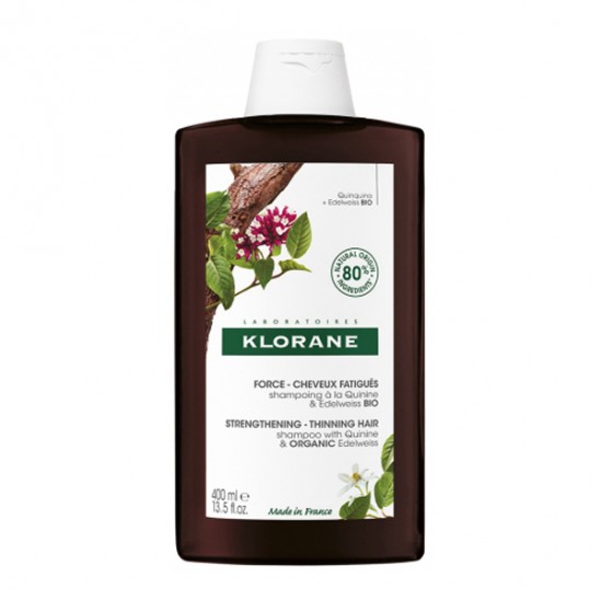 Klorane shampoing à la quinine & edelweiss bio 400ml Klorane shampoing à la quinine & edelweiss bio 400ml