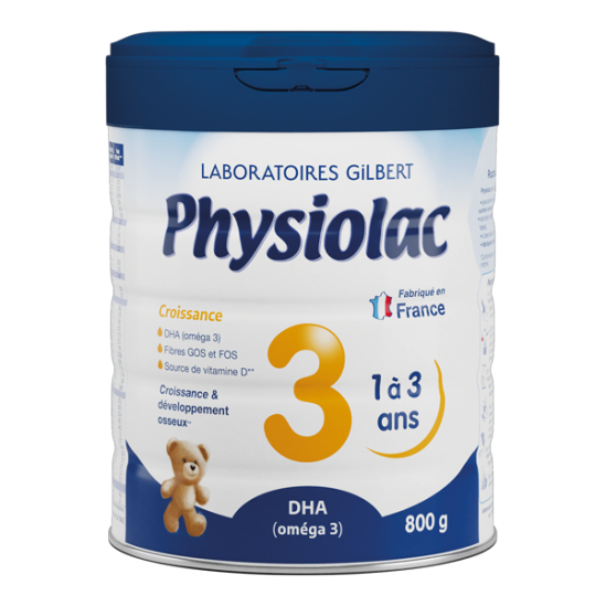 Physiolac Croissance 3 De 1 à 3 ans 800g Physiolac Croissance 3 De 1 à 3 ans 800g