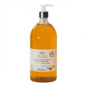 Freesens savon liquide de Marseille vanille-miel 1L