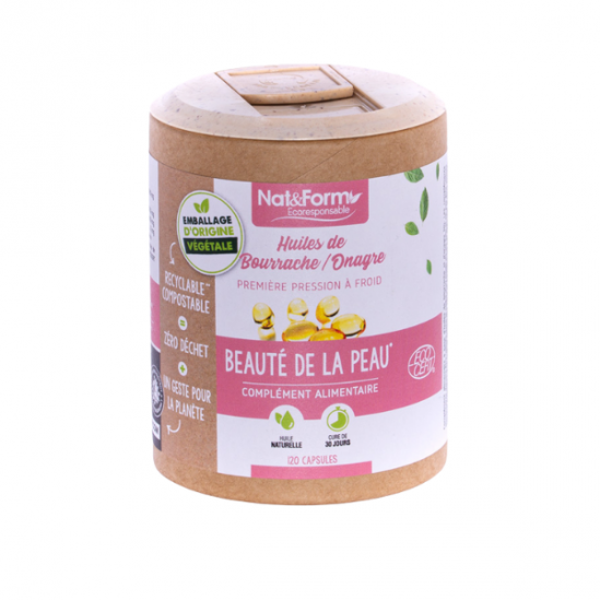 Nat & Form Onagre-bourrache 120 capsules Nat & Form Onagre-bourrache 120 capsules