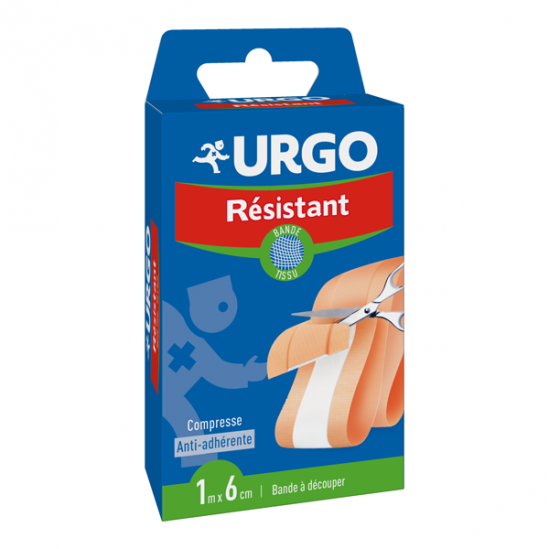 Urgo résistant bande à découper 1m x 6cm Urgo résistant bande à découper 1m x 6cm