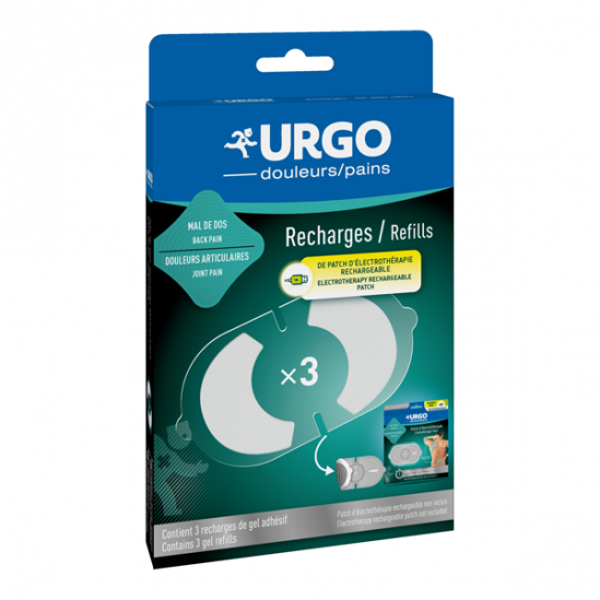 Urgo recharges de patch d'électrothérapie rechargeable Urgo recharges de patch d'électrothérapie rechargeable