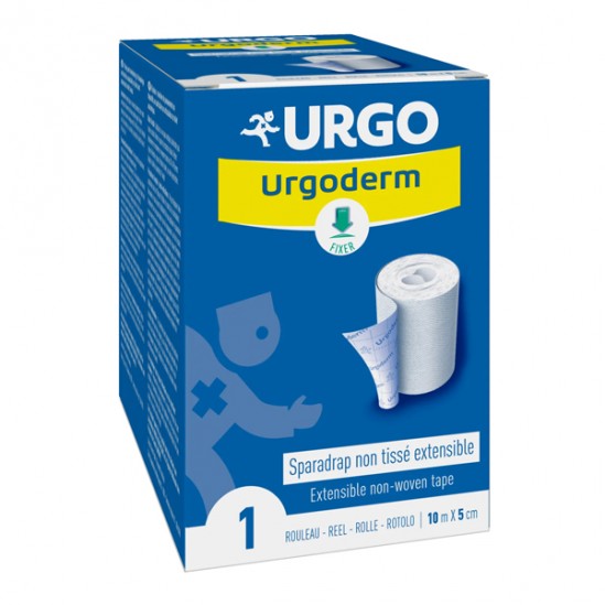 Urgo urgoderm sparadrap non tissé extensible 10m x 5cm Urgo urgoderm sparadrap non tissé extensible 10m x 5cm