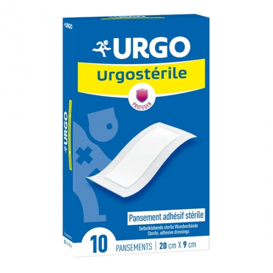 Urgo urgostérile 20cm x 9cm 10 pansements Urgo urgostérile 20cm x 9cm 10 pansements