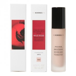Korres maquillage fond de teint seconde peau éclat wr1 30ml