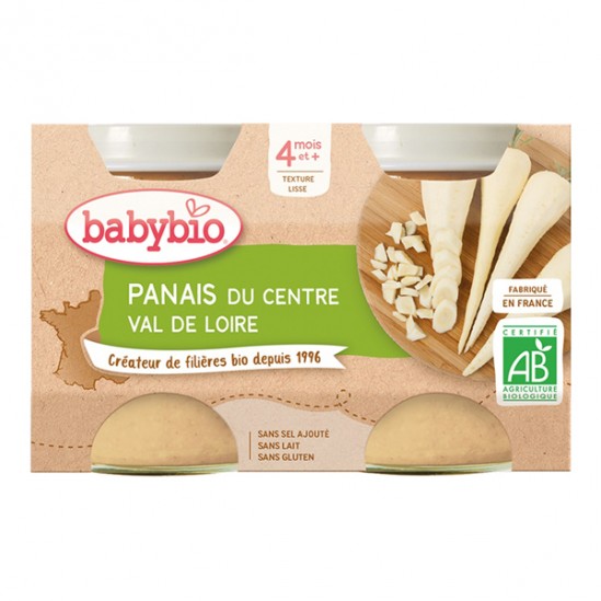 Babybio panais du centre val de Loire dès 4 mois 2x130g Babybio panais du centre val de Loire dès 4 mois 2x130g