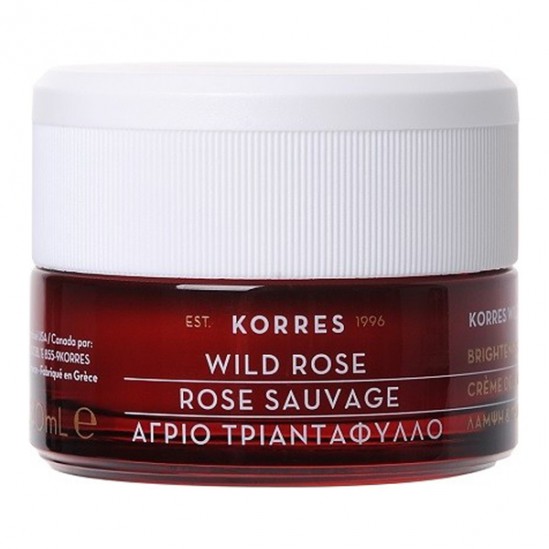 Korres rose sauvage crème de nuit éclat 40ml Korres rose sauvage crème de nuit éclat 40ml
