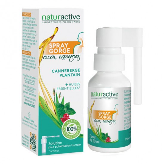Naturactive spray gorge aux essences 20ml Naturactive spray gorge aux essences 20ml