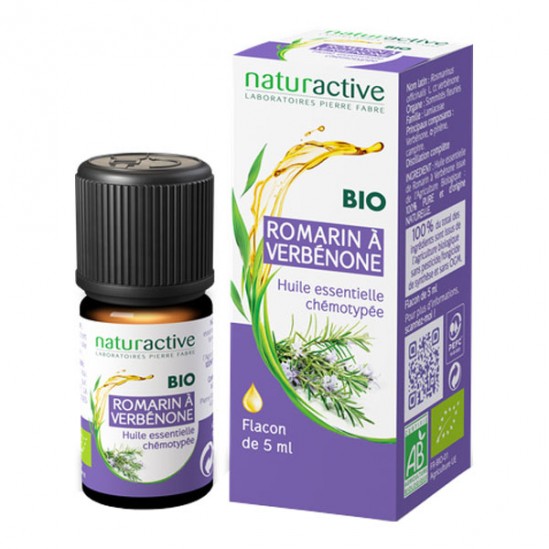 Naturactive huile essentielle romarin à verbénone bio 5ml Naturactive huile essentielle romarin à verbénone bio 5ml