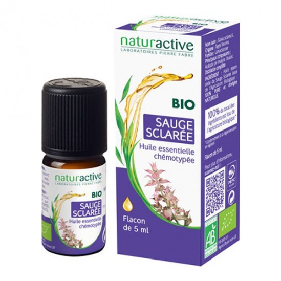 Naturactive huile essentielle sauge sclarée bio 5ml Naturactive huile essentielle sauge sclarée bio 5ml