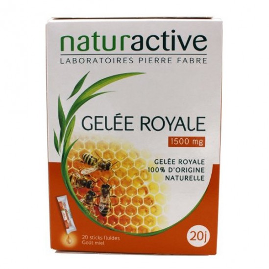 Naturactive gelée royale 1500 mg 20 sticks fluides Naturactive gelée royale 1500 mg 20 sticks fluides