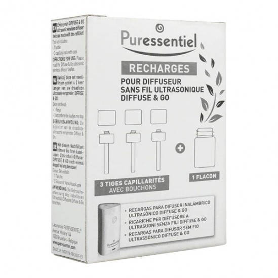 Puressentiel recharges pour diffuseur sans fil ultrasonique diffuse & go Puressentiel recharges pour diffuseur sans fil ultrasonique diffuse & go