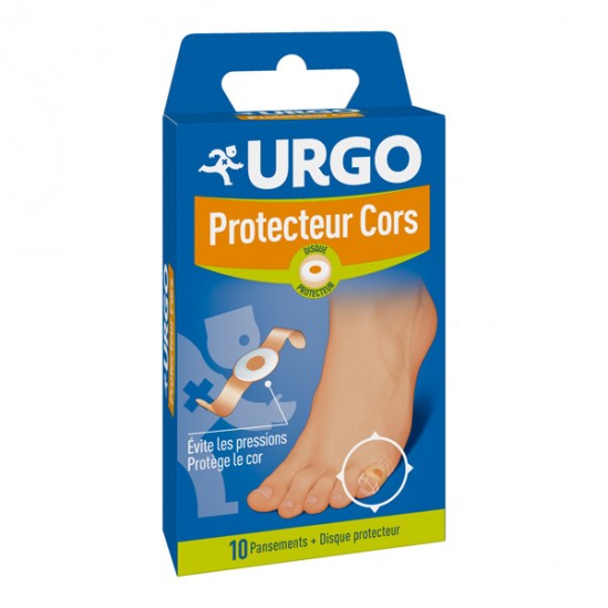 Urgo protecteur cors 10 pansements adhésifs 2x7cm Urgo protecteur cors 10 pansements adhésifs 2x7cm