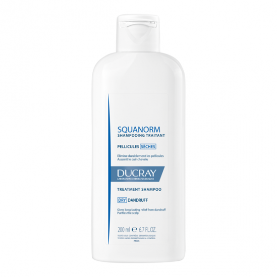 Ducray squanorm shampooing traitant pellicules sèches 200ml Ducray squanorm shampooing traitant pellicules sèches 200ml