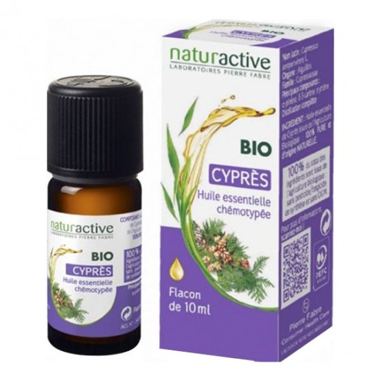 Naturactive cyprès huile essentielle bio flacon 10ml Naturactive cyprès huile essentielle bio flacon 10ml