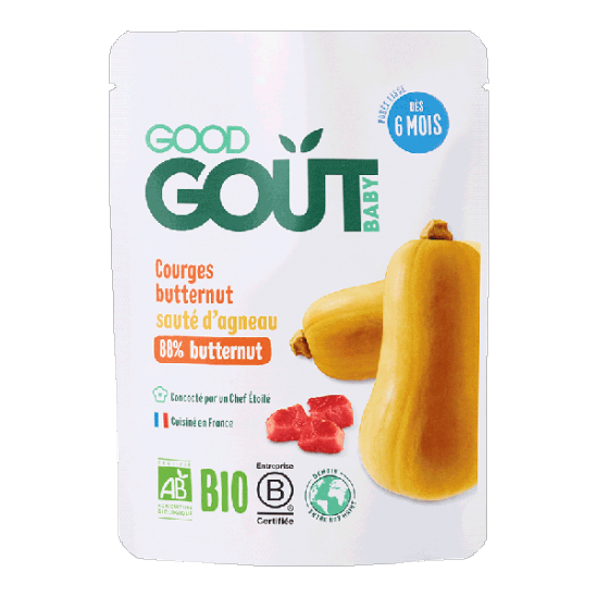 Dodie good gout bébé courges butternut sauté d'agneau 190g Dodie good gout bébé courges butternut sauté d'agneau 190g