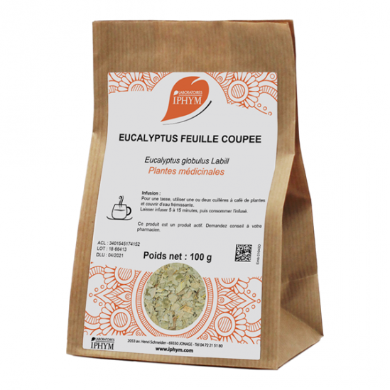 Iphym eucalyptus feuille coupée 100g Iphym eucalyptus feuille coupée 100g