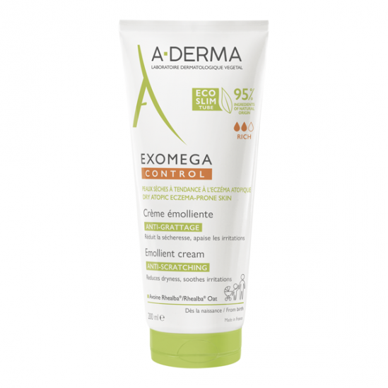 Aderma exomega control crème émolliente anti-grattage 200ml Aderma exomega control crème émolliente anti-grattage 200ml