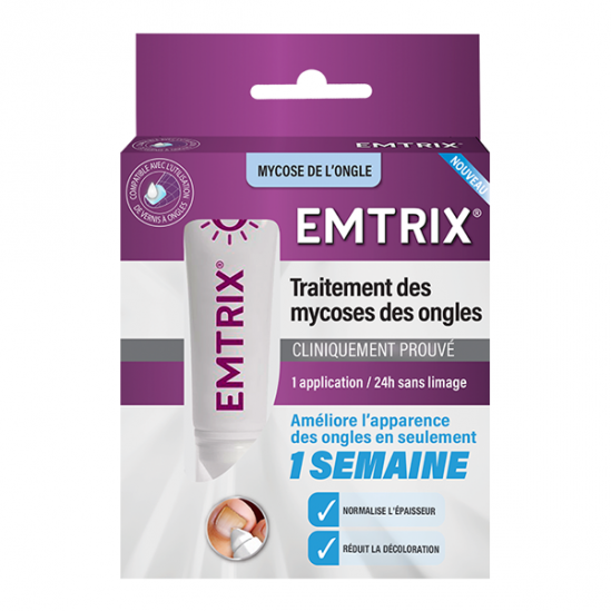 Emtrix traitement des mycose des ongles 10ml Emtrix traitement des mycose des ongles 10ml