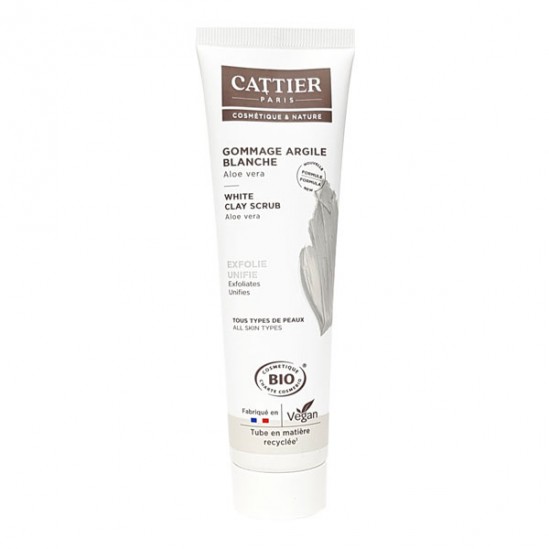 Cattier gommage argile blanche aloe vera 100ml Cattier gommage argile blanche aloe vera 100ml