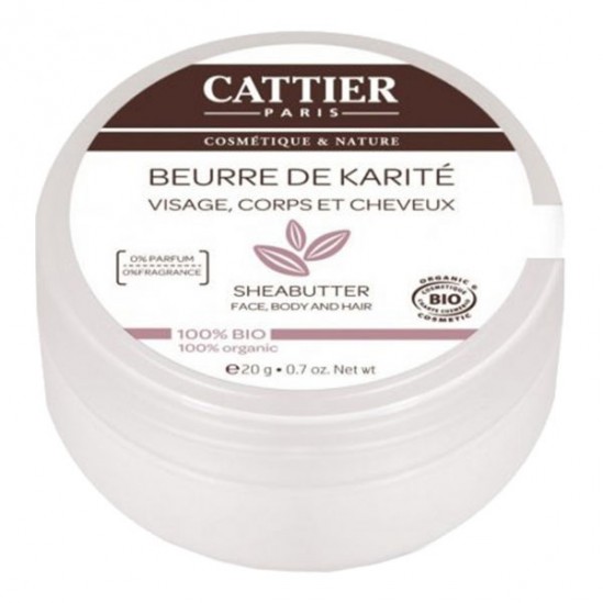 Cattier beurre de karité 100% bio 20g Cattier beurre de karité 100% bio 20g