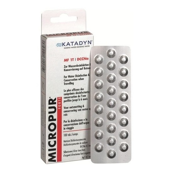 Katadyn micropure classic MF 1T 100 comprimés