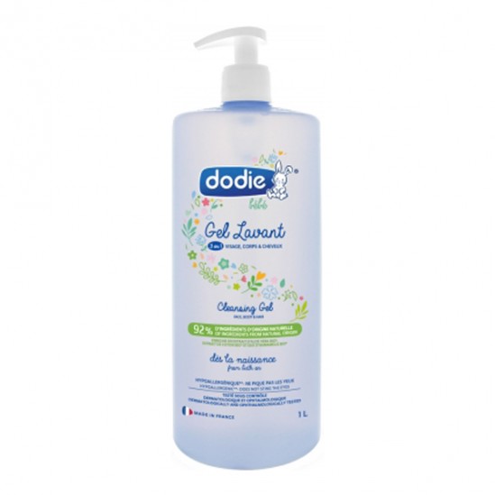 Dodie gel lavant bébé 3 en 1 1L Dodie gel lavant bébé 3 en 1 1L