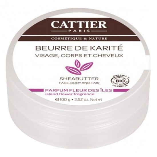 Cattier Beurre de Karité Parfum Fleur des Îles 100 g Cattier Beurre de Karité Parfum Fleur des Îles 100 g