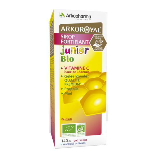 Arkopharma arkoroyal sirop fortifiant junior bio 140ml