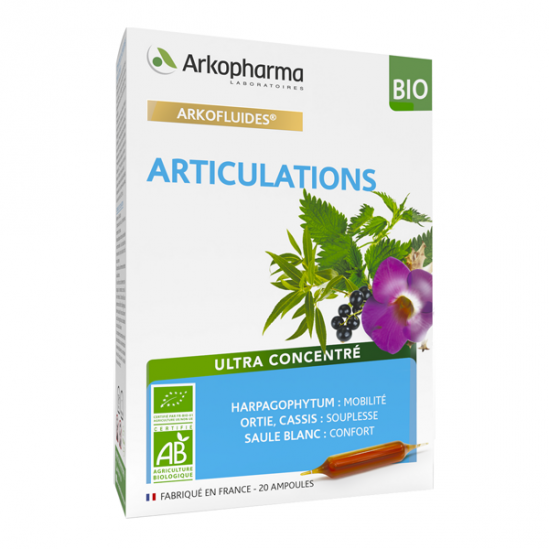 Arkopharma arkofluides articulations bio 20 ampoules Arkopharma arkofluides articulations bio 20 ampoules