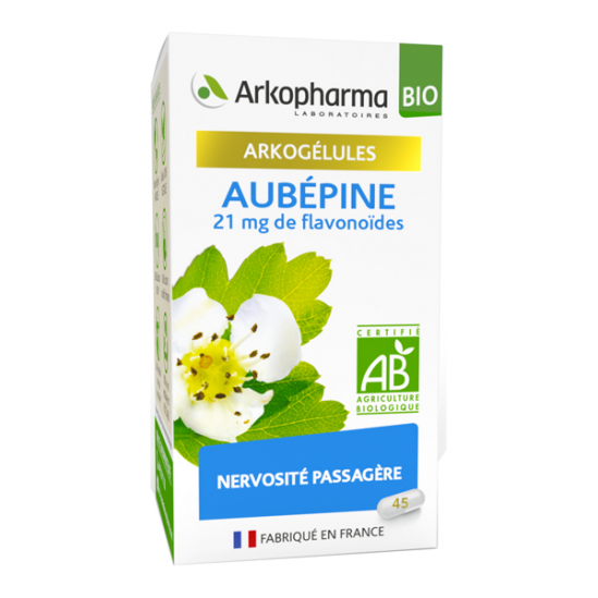 Arkopharma arkogélules bio aubépine 45 gélules Arkopharma arkogélules bio aubépine 45 gélules