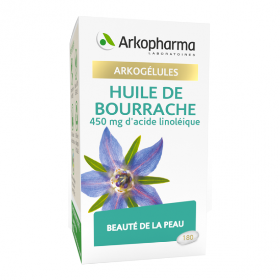 Arkopharma arkogélules huile de bourrache bio 180 capsules Arkopharma arkogélules huile de bourrache bio 180 capsules