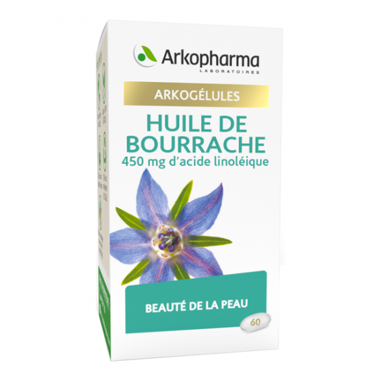 Arkopharma arkogélules bio huile de bourrache 60 capsules Arkopharma arkogélules bio huile de bourrache 60 capsules