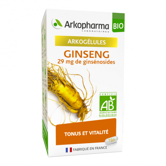 Arkopharma arkogélules ginseng bio 150 gélules
